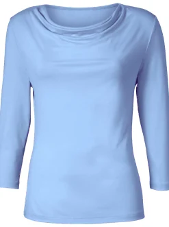 Wasserfallshirt mit 3/4-langen Ärmeln