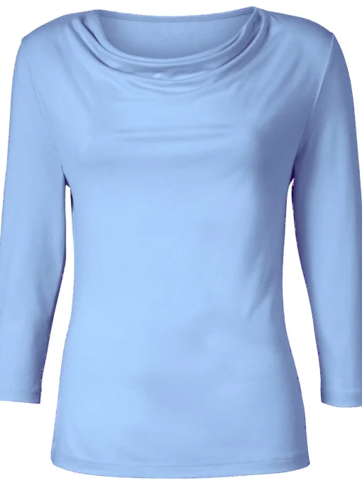 Wasserfallshirt mit 3/4-langen Ärmeln