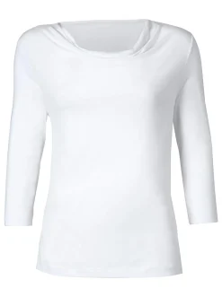 Wasserfallshirt mit 3/4-langen Ärmeln