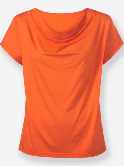 Wasserfallshirt mit Stretch-Anteil