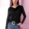Wasserfallshirt mit transparenten Ärmeln