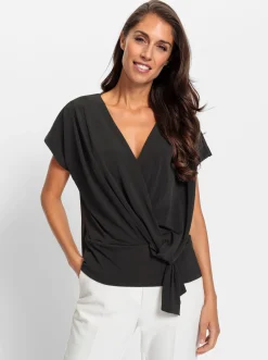 Wickelshirt mit Knotendetail