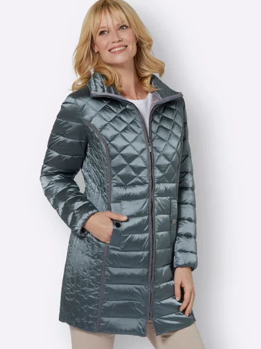 Winterjacke in Changeant-Qualität, leicht schimmernd