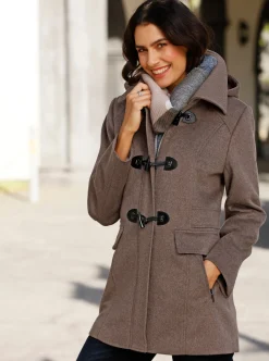Wolljacke aus Melange-Garn